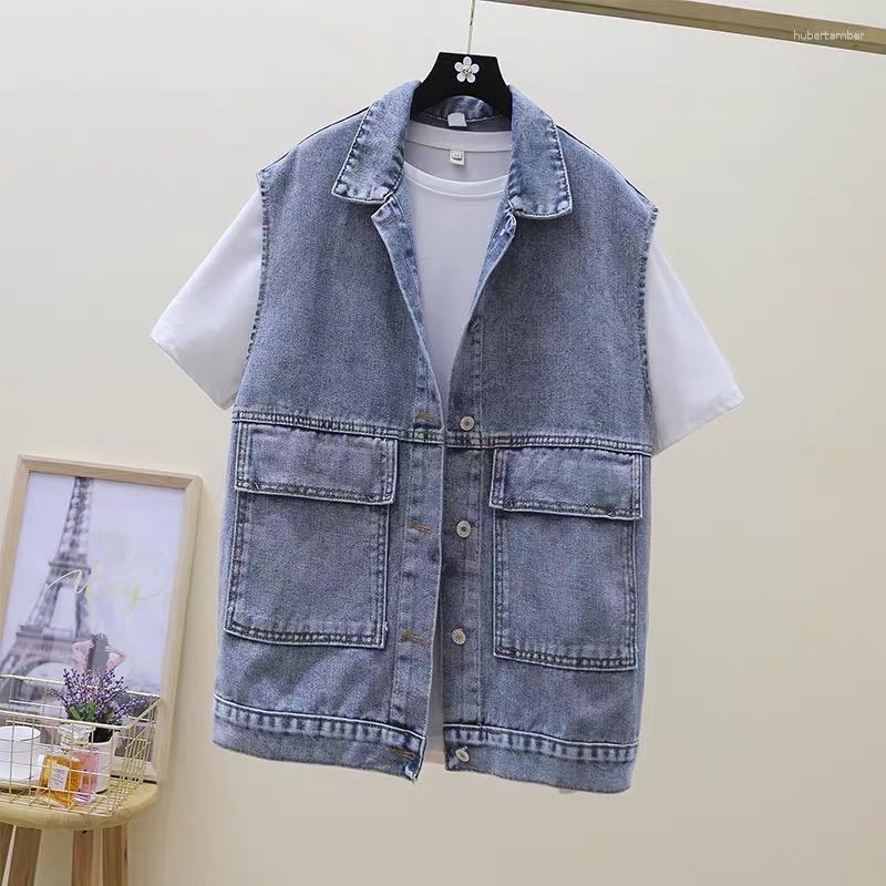 Women' Vests Spring Autumn Single-breasted Sleeveless Denim Coats Vest Korean Loose Preppy Style Casual Oversize Women Jacket Q267, Black
Women' Vests Spring Autumn Single-breasted Sleeveless Denim Coats Vest Korean Loose Preppy Style Casual Oversize Women Jacket Q267, Black
