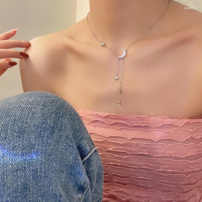Chains 2023 Fashion Long Tassel Necklace Pendant Luxury Fairy Star Moon Collar Chain Clavicle Neckchain For Women Party Jewelry Set
Chains 2023 Fashion Long Tassel Necklace Pendant Luxury Fairy Star Moon Collar Chain Clavicle Neckchain For Women Party Jewelry Set