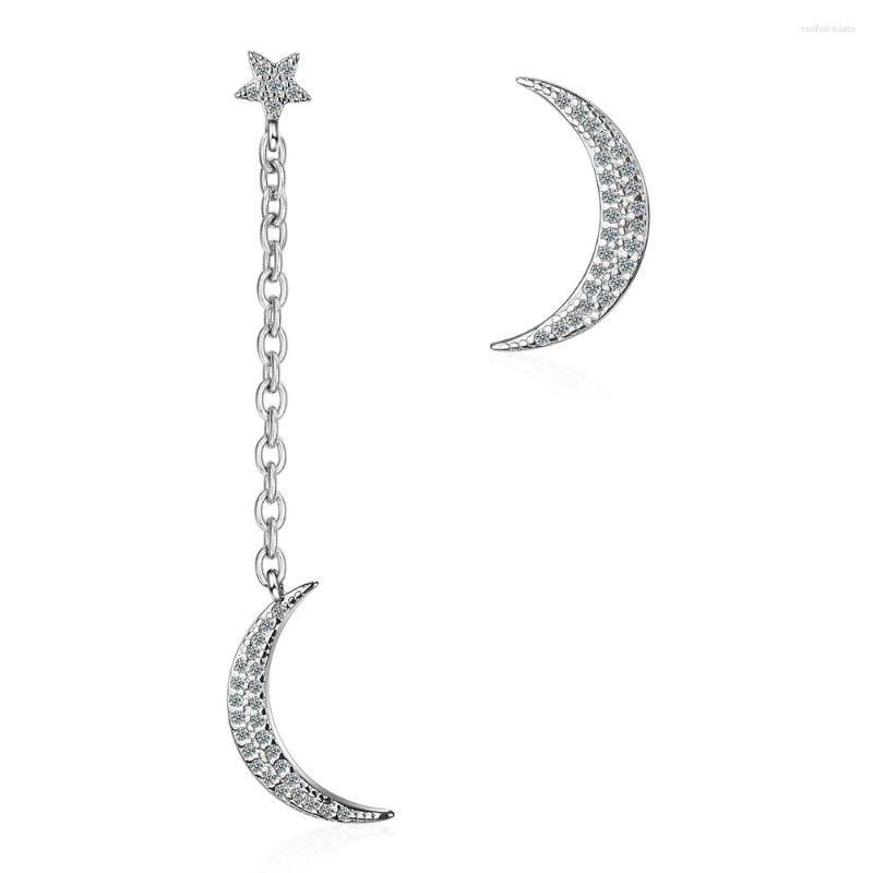 Stud Earrings Asymmetrical 925 Sterling Silver Moon Tassel Long Female Simple Personality Shiny Jewelry Gift
Stud Earrings Asymmetrical 925 Sterling Silver Moon Tassel Long Female Simple Personality Shiny Jewelry Gift