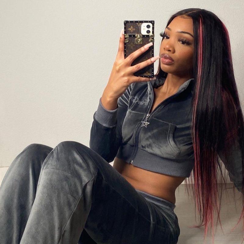 Women's Two Piece Pants Sweatsuits Zip Crop Top Jacket Sets Clothes For Women Velvet Tracksuit Set Y2k Streetwear Outfit, Black
Women's Two Piece Pants Sweatsuits Zip Crop Top Jacket Sets Clothes For Women Velvet Tracksuit Set Y2k Streetwear Outfit, Black