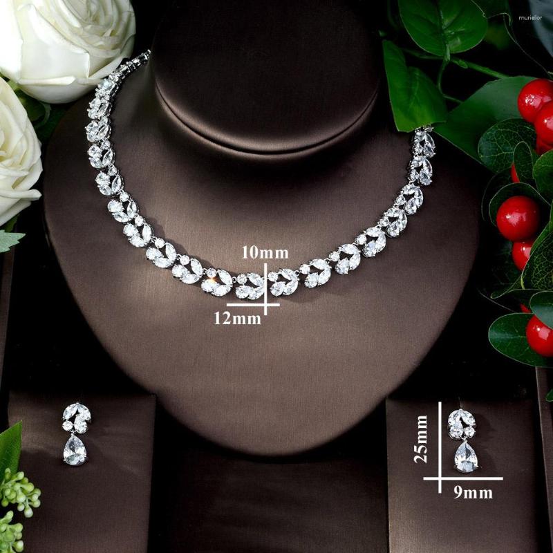 Necklace Earrings Set Fashion Nigeria 2pcs Bridal Zirconia For Women Luxury Dubai CZ Wedding Bijoux Femme Ensemble N-1087, Picture shown
Necklace Earrings Set Fashion Nigeria 2pcs Bridal Zirconia For Women Luxury Dubai CZ Wedding Bijoux Femme Ensemble N-1087, Picture shown