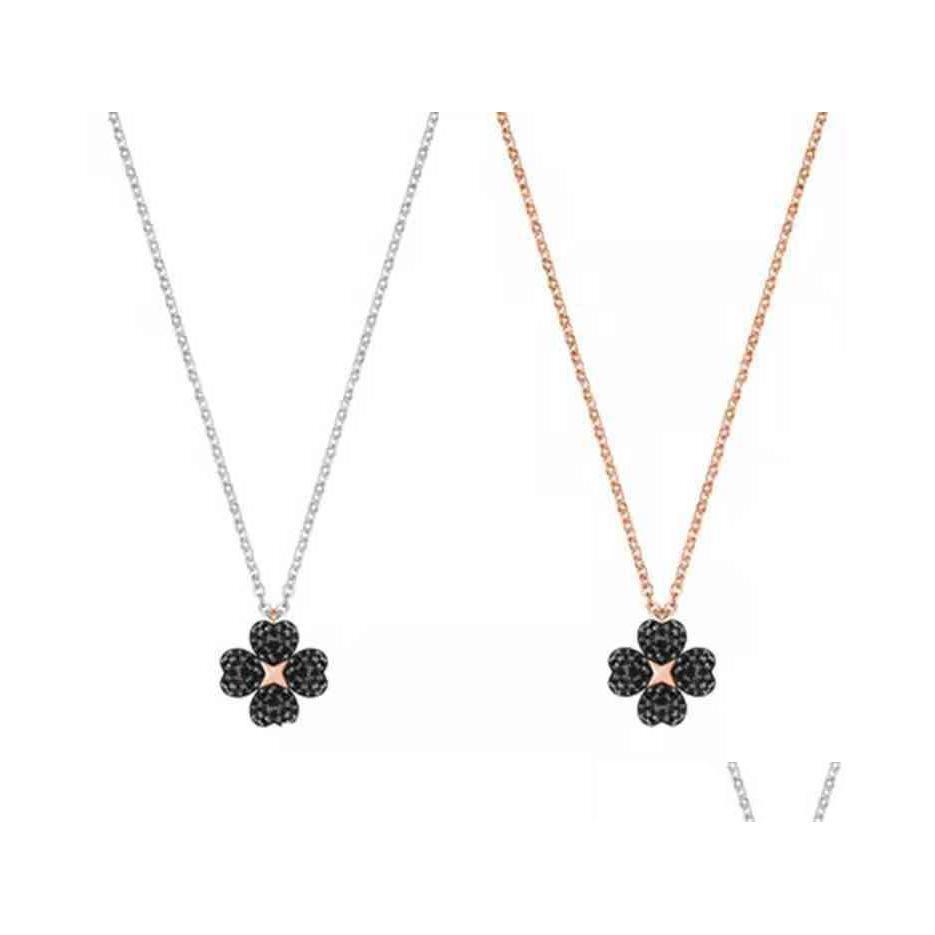 Pendant Necklaces Shijia Clover Black And White Double Sided Flower Necklace Female Element Crystal Clavicle Dhepx
Pendant Necklaces Shijia Clover Black And White Double Sided Flower Necklace Female Element Crystal Clavicle Dhepx