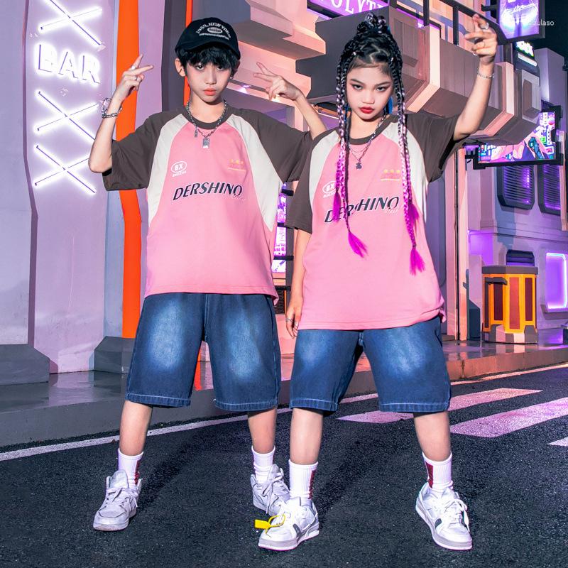 Stage Wear Boys Girls Jazz Dance Costumes Hip Hop Outfits Loose T-shirt Short Pants Clothing Street Dancing Suit Kids Modern, Brown shorts
Stage Wear Boys Girls Jazz Dance Costumes Hip Hop Outfits Loose T-shirt Short Pants Clothing Street Dancing Suit Kids Modern, Brown shorts