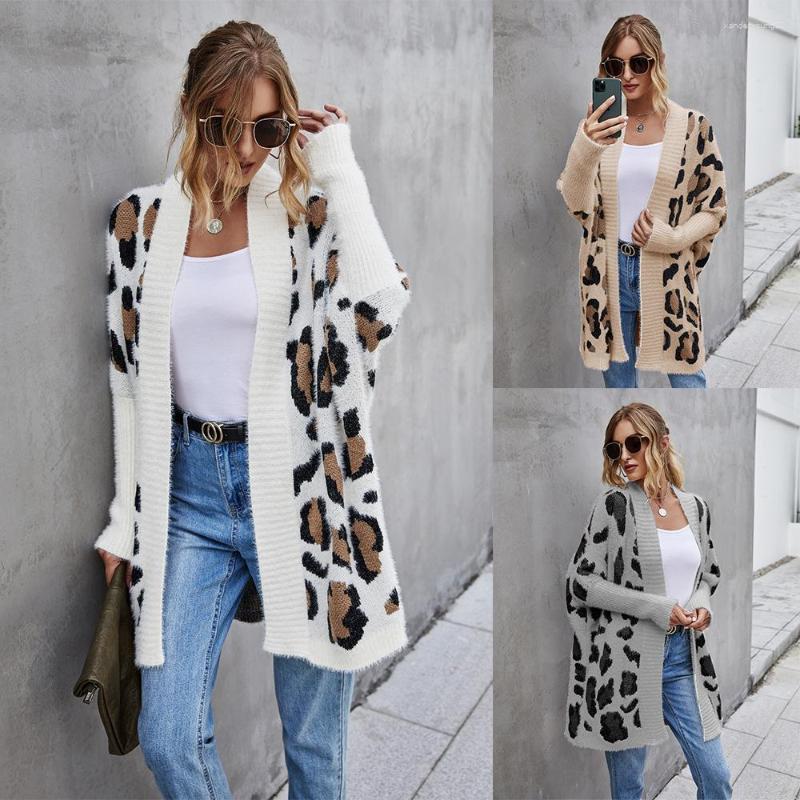 Women' Knits European And American Women' Large Cardigan Jacket Fashion Leopard Knit Sweater, Beige
Women' Knits European And American Women' Large Cardigan Jacket Fashion Leopard Knit Sweater, Beige