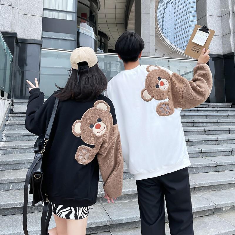 Women's Hoodies Bear Embroidery Sweatshirts Fleece Drop-shoulder Sleeves Friends Matching Couple Outfit Harajuku Pullover Tops, Black
Women's Hoodies Bear Embroidery Sweatshirts Fleece Drop-shoulder Sleeves Friends Matching Couple Outfit Harajuku Pullover Tops, Black