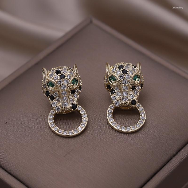 Stud Earrings 14k Gold Plared Fashion Jewelry Exquisite Copper Colorful Zircon Big Leopard Round Earring Elegant Women's Party
Stud Earrings 14k Gold Plared Fashion Jewelry Exquisite Copper Colorful Zircon Big Leopard Round Earring Elegant Women's Party