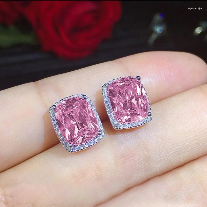 Stud Earrings Big Pink Square Bling Zircon Stone Silver Color For Women Fashion Jewelry Korean
Stud Earrings Big Pink Square Bling Zircon Stone Silver Color For Women Fashion Jewelry Korean