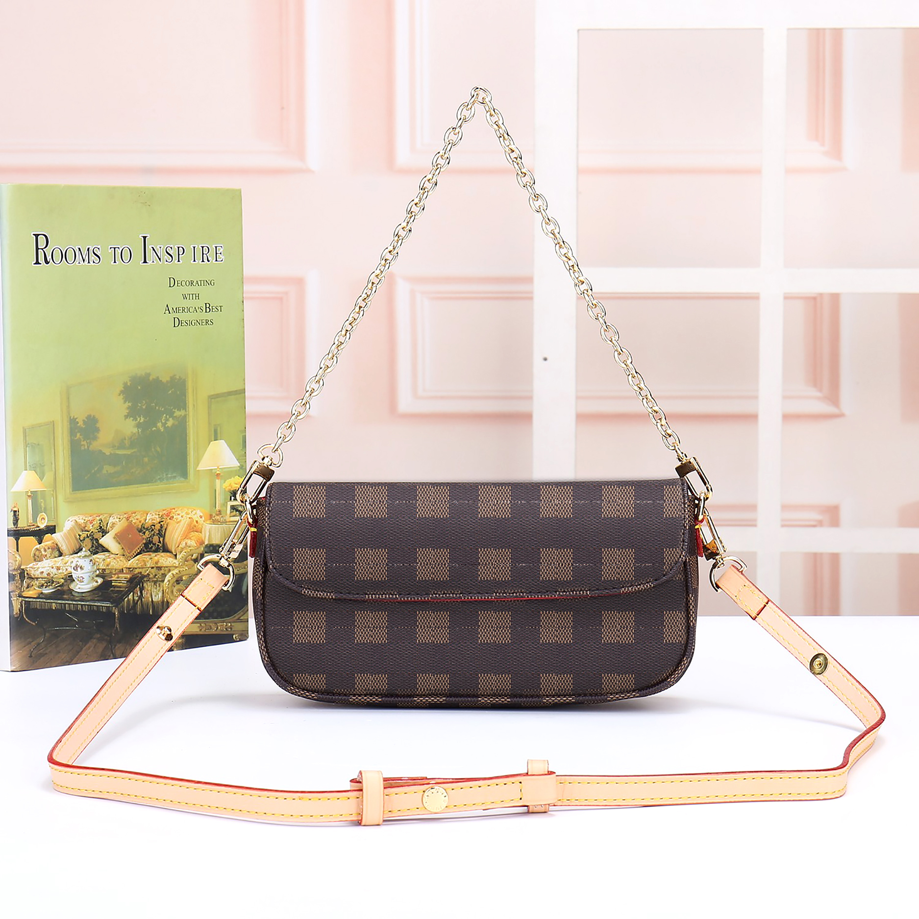Classic fashion tote bag designer shoulder bag ladies casual crossbody bag old flower chain handbag, Lcp03
Classic fashion tote bag designer shoulder bag ladies casual crossbody bag old flower chain handbag, Lcp03