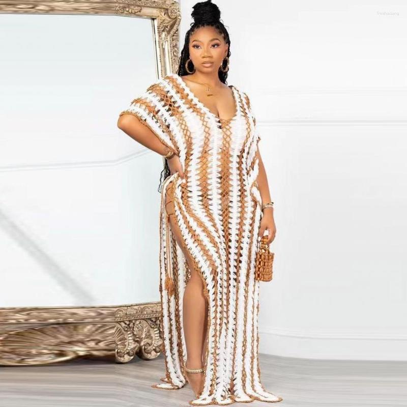 Women' Swimwear Crochet Maxi Dress Cover Up Women Cross Backless Sundress Summer Print Knitted Beachwear Bohemian Ups Vestido, White
Women' Swimwear Crochet Maxi Dress Cover Up Women Cross Backless Sundress Summer Print Knitted Beachwear Bohemian Ups Vestido, White