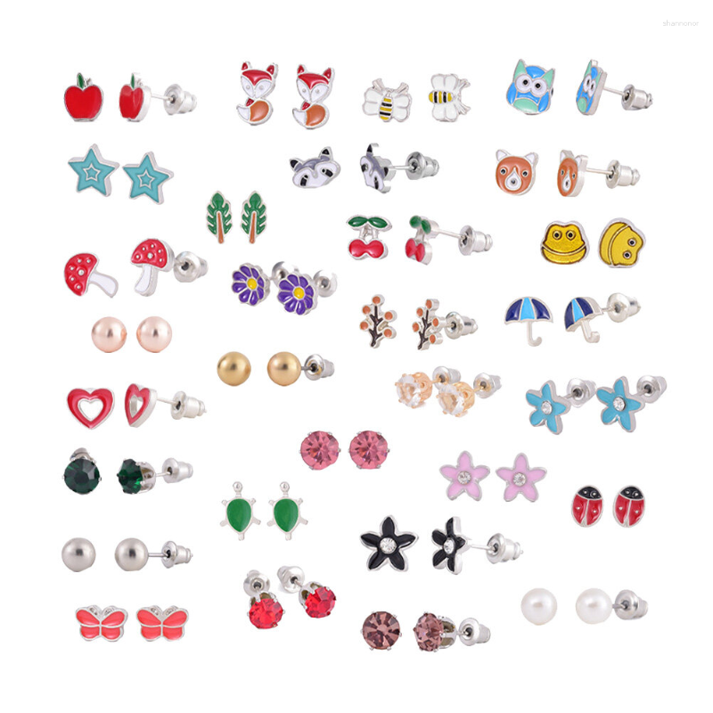 Stud Earrings 30 Pairs Kids Hoop Girls Animal Studs Female Combination 0.9x0.8cm Jewelry Stainless Steel Decor Accessories Child
Stud Earrings 30 Pairs Kids Hoop Girls Animal Studs Female Combination 0.9x0.8cm Jewelry Stainless Steel Decor Accessories Child