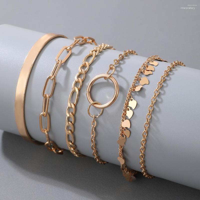 Link Bracelets Fashion Punk & Bangles For Women Girls Chain Set Boho Gold Color Charm Jewelry Accessories Gifts
Link Bracelets Fashion Punk & Bangles For Women Girls Chain Set Boho Gold Color Charm Jewelry Accessories Gifts