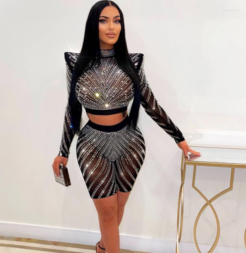 Women' Tracksuits WUHE Sext Party Diamonds Women' Set Long Sleeve T-shirt Knee Length Pants Suit 2023 Rhinestones Two 2 Piece Outfit, Black
Women' Tracksuits WUHE Sext Party Diamonds Women' Set Long Sleeve T-shirt Knee Length Pants Suit 2023 Rhinestones Two 2 Piece Outfit, Black