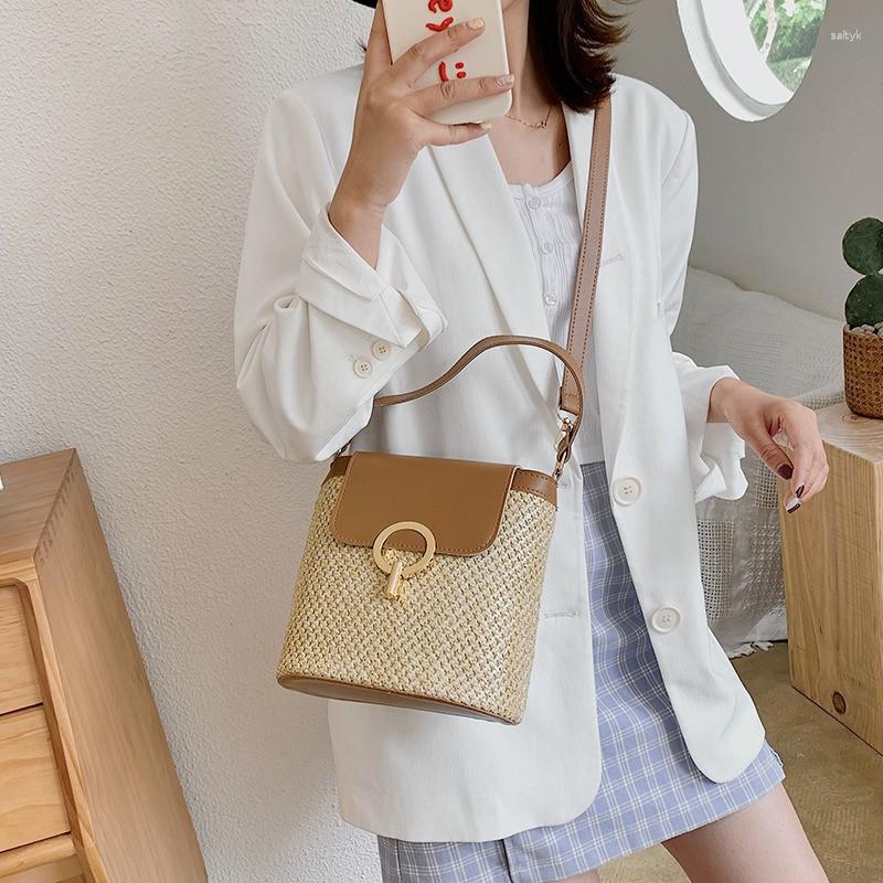 Evening Bags Small Straw Bag Bucket For Women 2023 Summer Crossbody Rattan Beach Lady Travel Purses And Handbags Shoulder Bolsa, Brown
Evening Bags Small Straw Bag Bucket For Women 2023 Summer Crossbody Rattan Beach Lady Travel Purses And Handbags Shoulder Bolsa, Brown