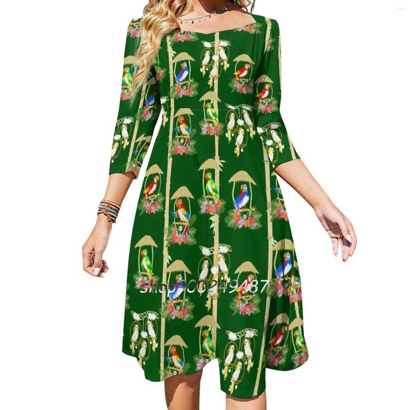 Casual Dresses Tiki Room Birds Square Neck Dress Sweet Summer Women Elegant Halter Print Enchanted Tropical, Nz038
Casual Dresses Tiki Room Birds Square Neck Dress Sweet Summer Women Elegant Halter Print Enchanted Tropical, Nz038