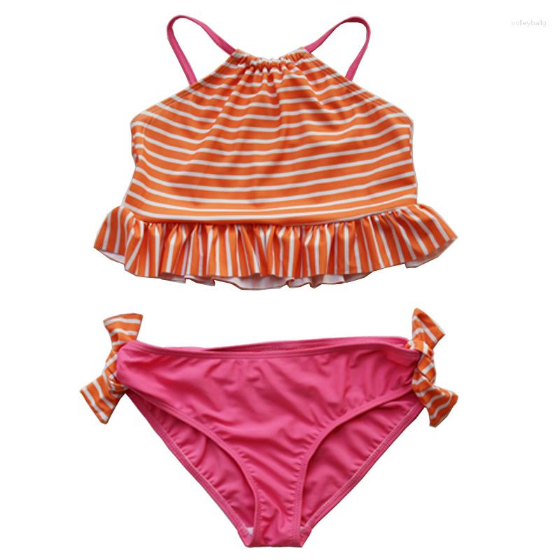 Women's Swimwear Girls Pleated Bikini Sets Kids 2 Pieces Swim Suits Children Striped Swimsuit Tankini Bathing Girl Biquini
Women's Swimwear Girls Pleated Bikini Sets Kids 2 Pieces Swim Suits Children Striped Swimsuit Tankini Bathing Girl Biquini