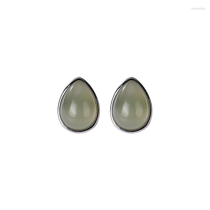 Stud Earrings 925 Sterling Silver Natural Hetian Gray Jade Simple Personalized All-match Drop Shape Women
Stud Earrings 925 Sterling Silver Natural Hetian Gray Jade Simple Personalized All-match Drop Shape Women