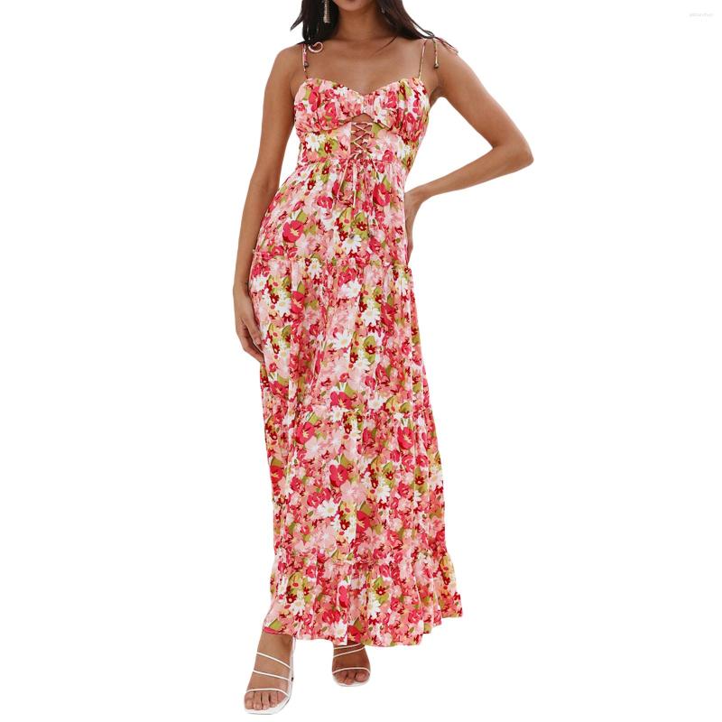 Casual Dresses Women' Summer Holiday Long Dress Floral Print Tie-Up Spaghetti Strap Backless Sleeveless Fashion Beach Party A-Line, Red
Casual Dresses Women' Summer Holiday Long Dress Floral Print Tie-Up Spaghetti Strap Backless Sleeveless Fashion Beach Party A-Line, Red