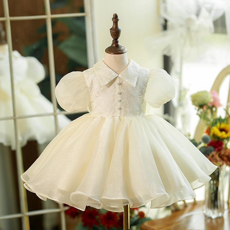 Girl Dresses Princess Birthday Dress For1 Year Baby Wedding Flower Kid High-end White Ball Gown Children's Elegant Catwalk Pageant
Girl Dresses Princess Birthday Dress For1 Year Baby Wedding Flower Kid High-end White Ball Gown Children's Elegant Catwalk Pageant