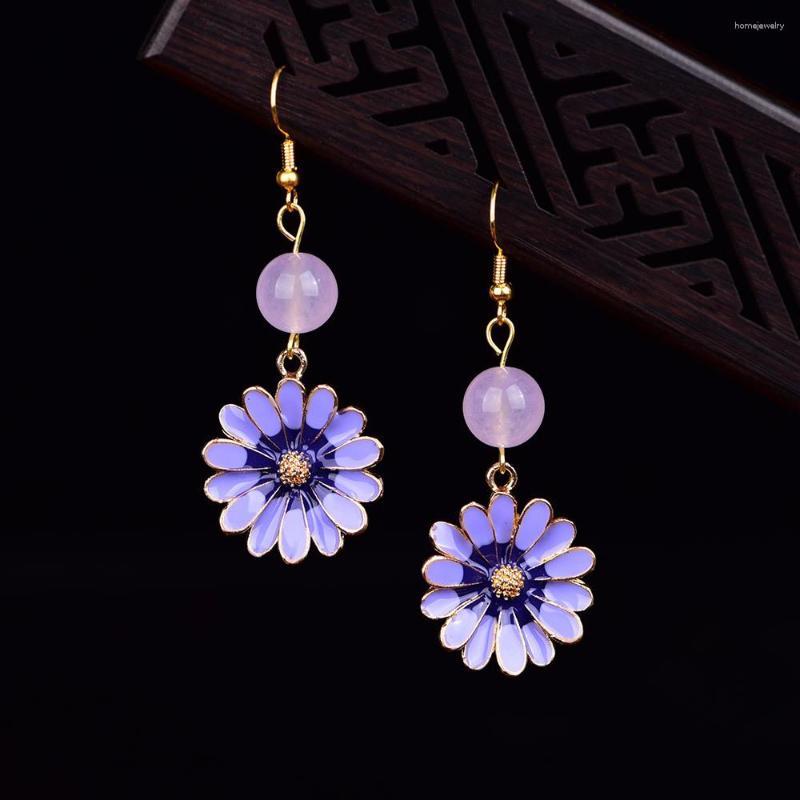 Dangle Earrings BOEYCJR Ethnic Copper Flower Enamel Green Stone Bead Fashion Jewelry Braided Rope Drop For Women
Dangle Earrings BOEYCJR Ethnic Copper Flower Enamel Green Stone Bead Fashion Jewelry Braided Rope Drop For Women