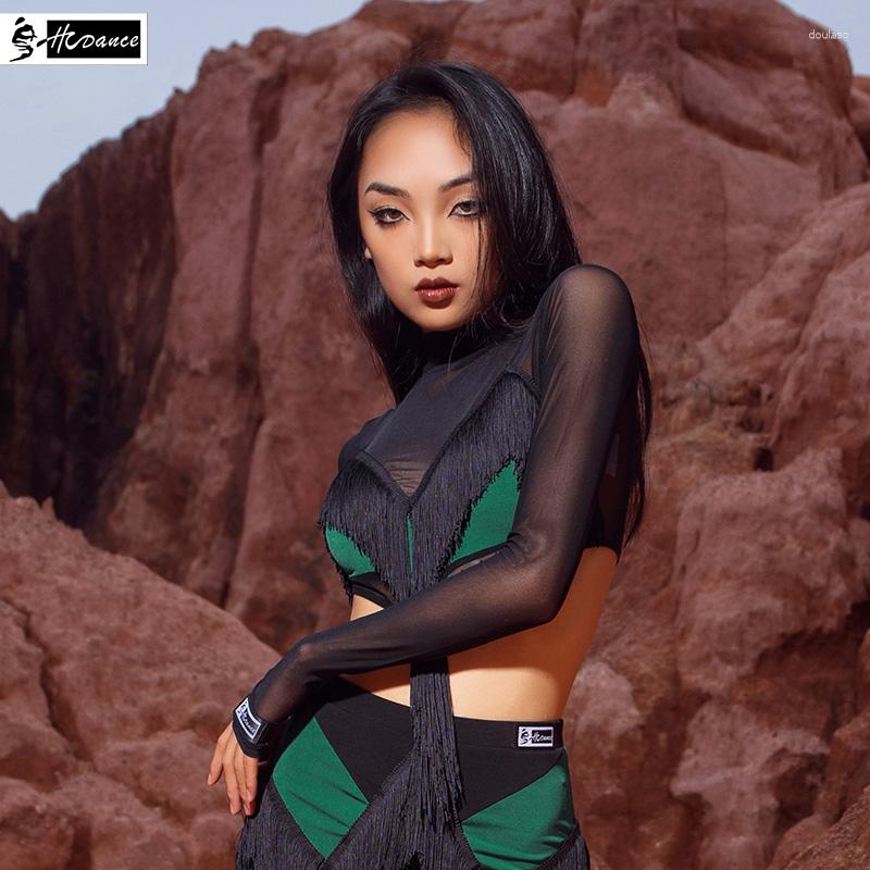 Stage Wear Latin Dance Dress Design Sense Mesh Tassel One-piece Belt Chest Pad Girl Training A1249, Picture shown
Stage Wear Latin Dance Dress Design Sense Mesh Tassel One-piece Belt Chest Pad Girl Training A1249, Picture shown