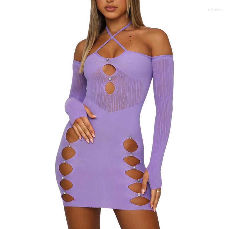 Casual Dresses Women See Through Bodycon Mini Dress Sexy Club Long Sleeve Halter Wrapped Cutout
Casual Dresses Women See Through Bodycon Mini Dress Sexy Club Long Sleeve Halter Wrapped Cutout