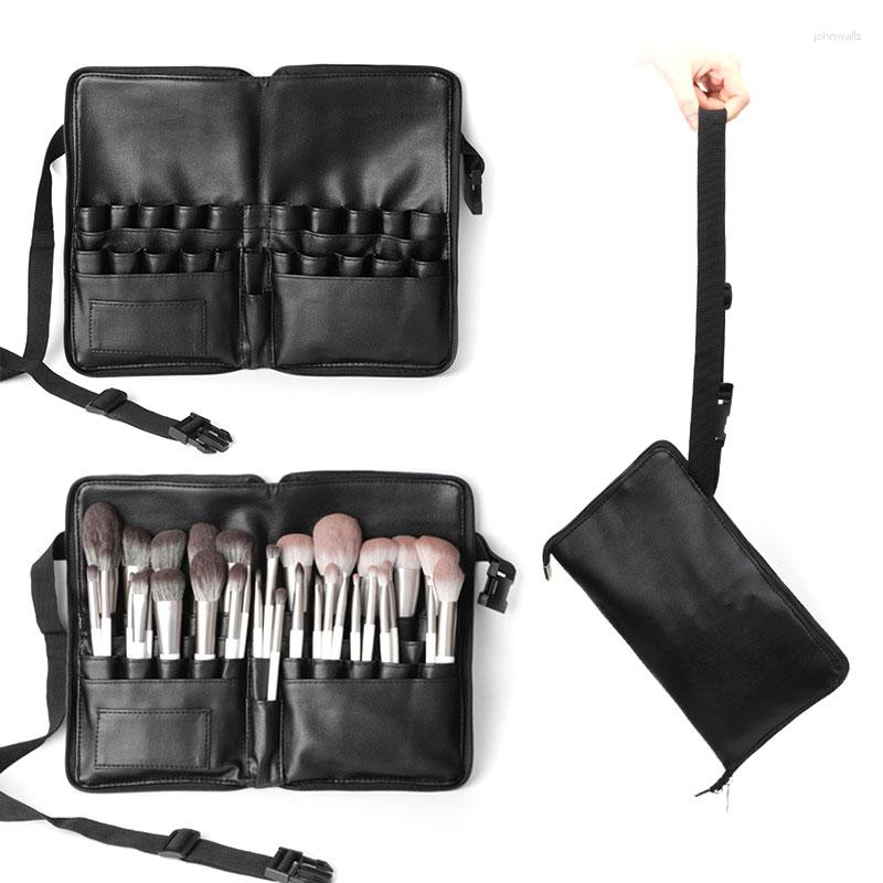Cosmetic Bags Girl Professional Beautician Makeup Brush Holder Bag For Waist Belt Strap PU Leather Beauty Storage Case, Black
Cosmetic Bags Girl Professional Beautician Makeup Brush Holder Bag For Waist Belt Strap PU Leather Beauty Storage Case, Black