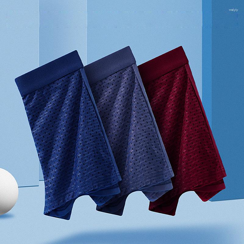 Underpants 4pcs Man Boxer Panties Breathable Summer Mesh Ice Silk Male Antibacterial Men's Underwear Underpanties Shorts
Underpants 4pcs Man Boxer Panties Breathable Summer Mesh Ice Silk Male Antibacterial Men's Underwear Underpanties Shorts