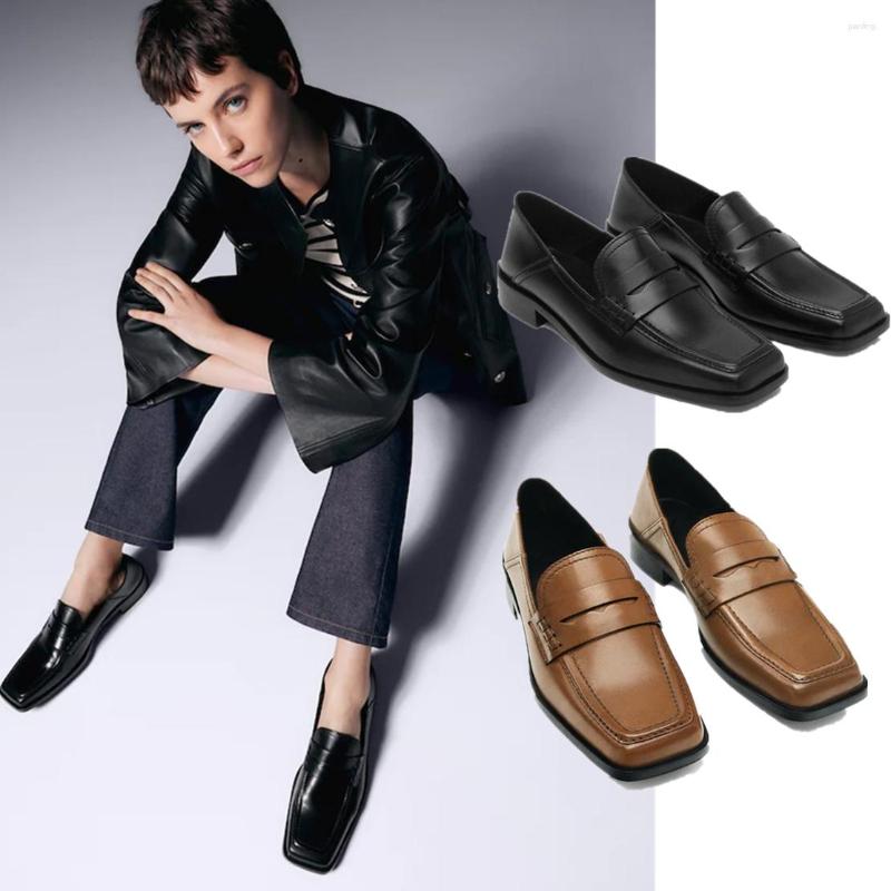 Dress Shoes Maxdutti French Fashion Loafers Women Vintage Square Toe Genuine Leather Office Lady Casual Slip-On, Brown
Dress Shoes Maxdutti French Fashion Loafers Women Vintage Square Toe Genuine Leather Office Lady Casual Slip-On, Brown
