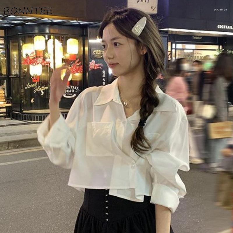 Women' Blouses Shirts Women Solid Back-slit Baggy Asymmetrical Casual Crop Tops Sweet All-match Spring Tender Ulzang Chic Lapel Simple, Blue
Women' Blouses Shirts Women Solid Back-slit Baggy Asymmetrical Casual Crop Tops Sweet All-match Spring Tender Ulzang Chic Lapel Simple, Blue
