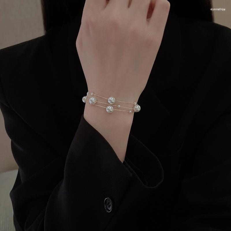 Chains Colorful L 2023 Gold Color Temperament Imitation Pearl Two Ways To Wear Women's Neck Chain Bracelet Fashion Jewelry Gift
Chains Colorful L 2023 Gold Color Temperament Imitation Pearl Two Ways To Wear Women's Neck Chain Bracelet Fashion Jewelry Gift