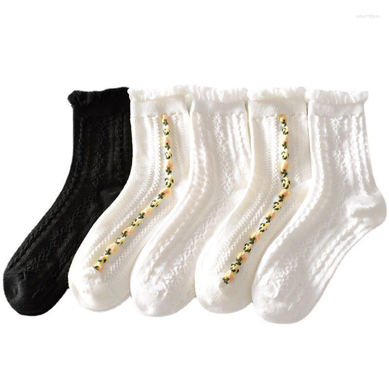 Women Socks Harajuku Retro Embroidery Woman Japanese Kawaii Cute Ethnic Lolita Lace Flower Crew Christmas Gift Fashion 009, Black
Women Socks Harajuku Retro Embroidery Woman Japanese Kawaii Cute Ethnic Lolita Lace Flower Crew Christmas Gift Fashion 009, Black