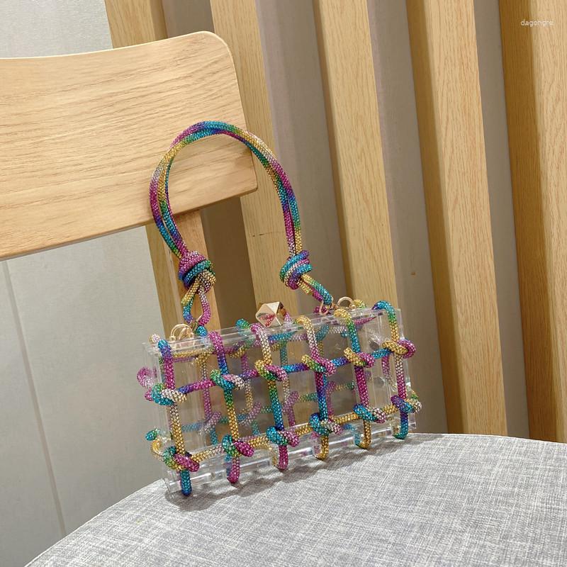 Evening Bags Diamond Clear Acrylic Box Clutch Women Boutique Woven Knotted Rope Rhinestone Purses And Handbags Wedding Party, Silver
Evening Bags Diamond Clear Acrylic Box Clutch Women Boutique Woven Knotted Rope Rhinestone Purses And Handbags Wedding Party, Silver