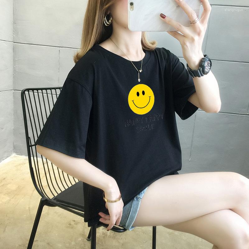 Women's T Shirts Summer Cotton Short-sleeved T-shirt Women's Korean Fashion Print Top Loose Size, Sky blue
Women's T Shirts Summer Cotton Short-sleeved T-shirt Women's Korean Fashion Print Top Loose Size, Sky blue