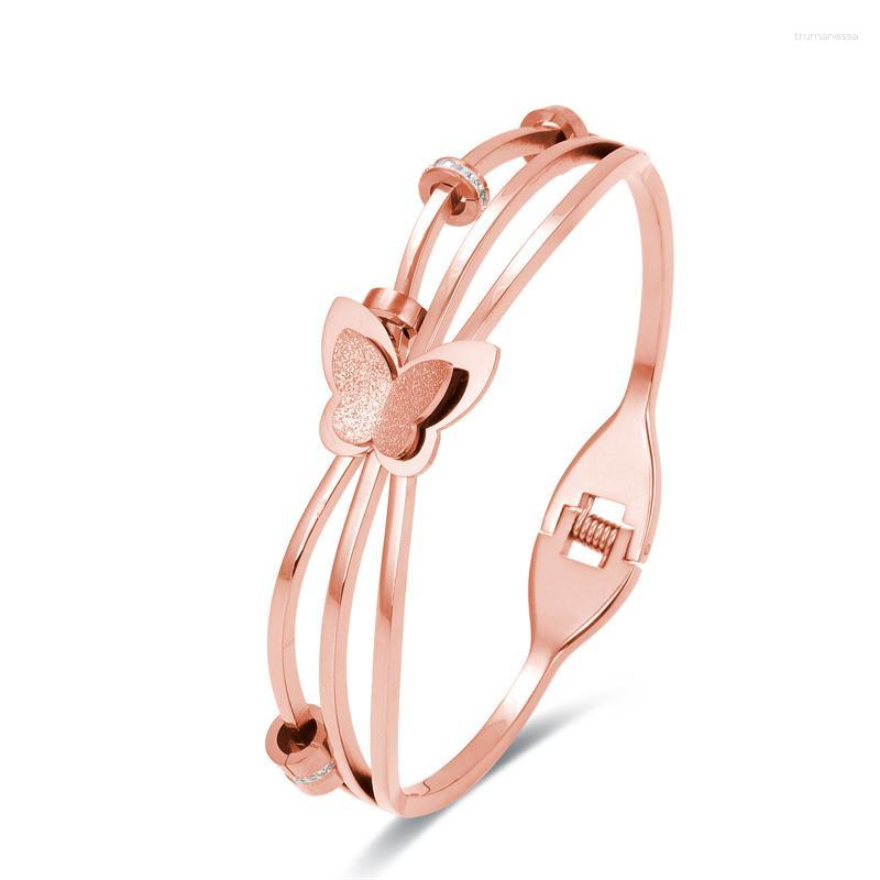 Bangle FYSARA 316L Titanium Steel Frosted Butterfly Female Rose Gold Fashion Bracelet Necklace Jewelry Set Quality Raym22
Bangle FYSARA 316L Titanium Steel Frosted Butterfly Female Rose Gold Fashion Bracelet Necklace Jewelry Set Quality Raym22