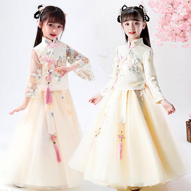 Ethnic Clothing 2023 2PCS Modern Chinese Cheongsam Year Dress For Kids Traditional Garments Child Han Dynasty
Ethnic Clothing 2023 2PCS Modern Chinese Cheongsam Year Dress For Kids Traditional Garments Child Han Dynasty