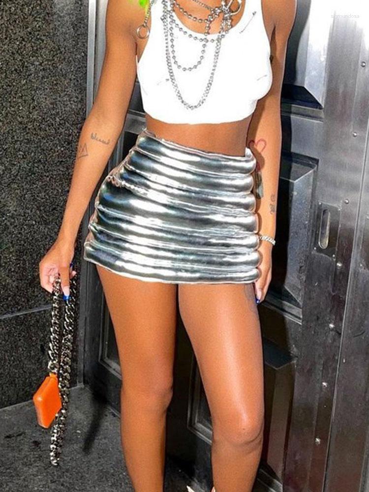 Skirts Silver Strench Streetwear High Waist OL Work Party Clothes Casual Mini Gothic Autumn Punk Y2k Skirt For Women, Gold
Skirts Silver Strench Streetwear High Waist OL Work Party Clothes Casual Mini Gothic Autumn Punk Y2k Skirt For Women, Gold