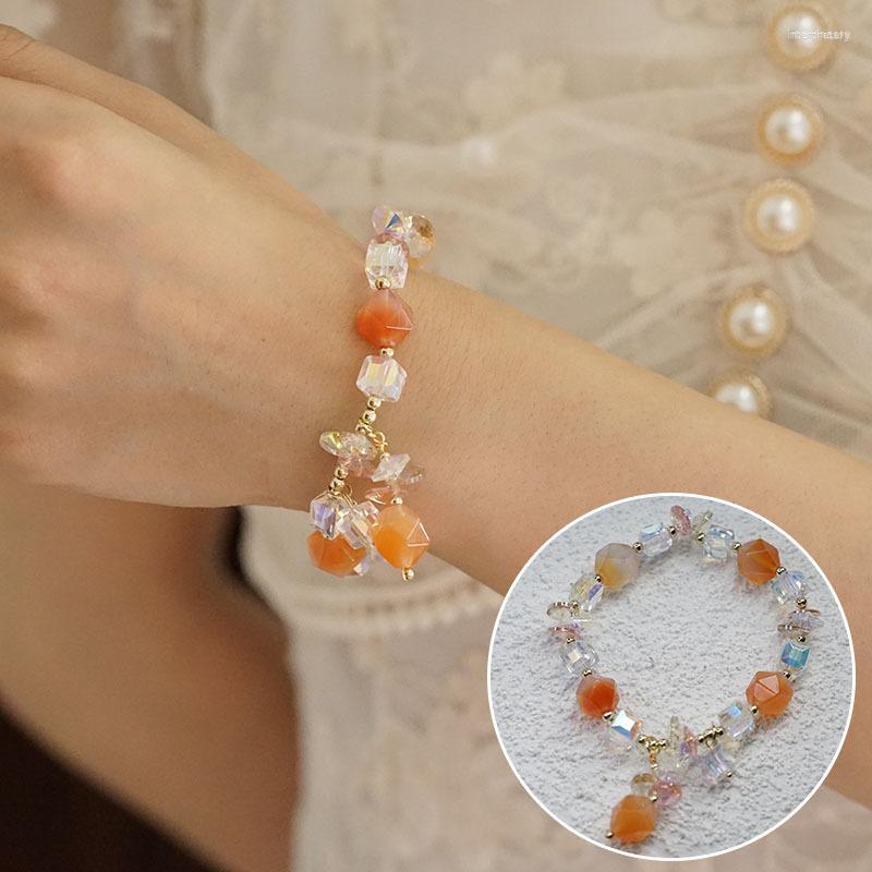 Strand Candy Color Large Grain Crystal Bracelets For Women 2023 Rhombus Agate Bracelet Design Sense Ins Goddess Girlfriend
Strand Candy Color Large Grain Crystal Bracelets For Women 2023 Rhombus Agate Bracelet Design Sense Ins Goddess Girlfriend