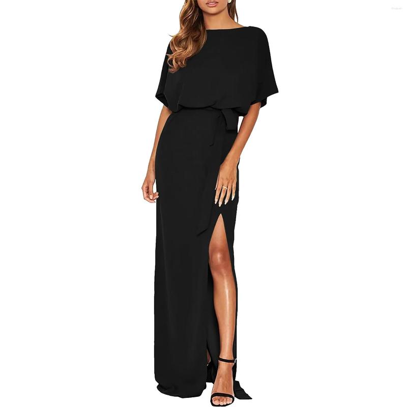 Casual Dresses Women's Batwing Sleeve Tie Waist Long Formal Party Wedding Guest Side Womens Fall Dress Women Summer, Blue
Casual Dresses Women's Batwing Sleeve Tie Waist Long Formal Party Wedding Guest Side Womens Fall Dress Women Summer, Blue