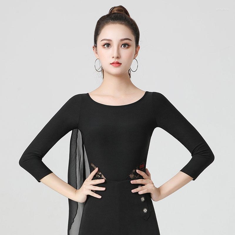 Stage Wear Modern Dance Top Women'S Latin Jumpsuit Black Floating High-End Shirts Adult National Standard Clothes DN13256, Picture shown
Stage Wear Modern Dance Top Women'S Latin Jumpsuit Black Floating High-End Shirts Adult National Standard Clothes DN13256, Picture shown