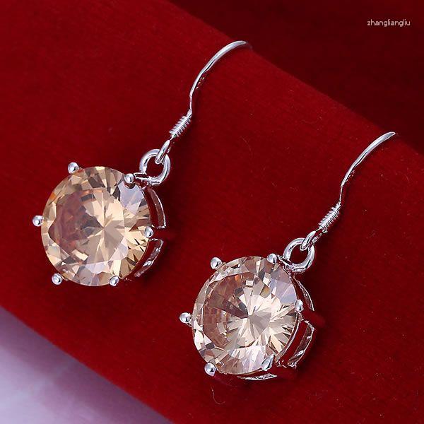 Dangle Earrings S925 Sterling Silver Color Earring For Women Wholesale Charm Christmas Gifts Fashion Jewelry Yellow Zircon E173
Dangle Earrings S925 Sterling Silver Color Earring For Women Wholesale Charm Christmas Gifts Fashion Jewelry Yellow Zircon E173