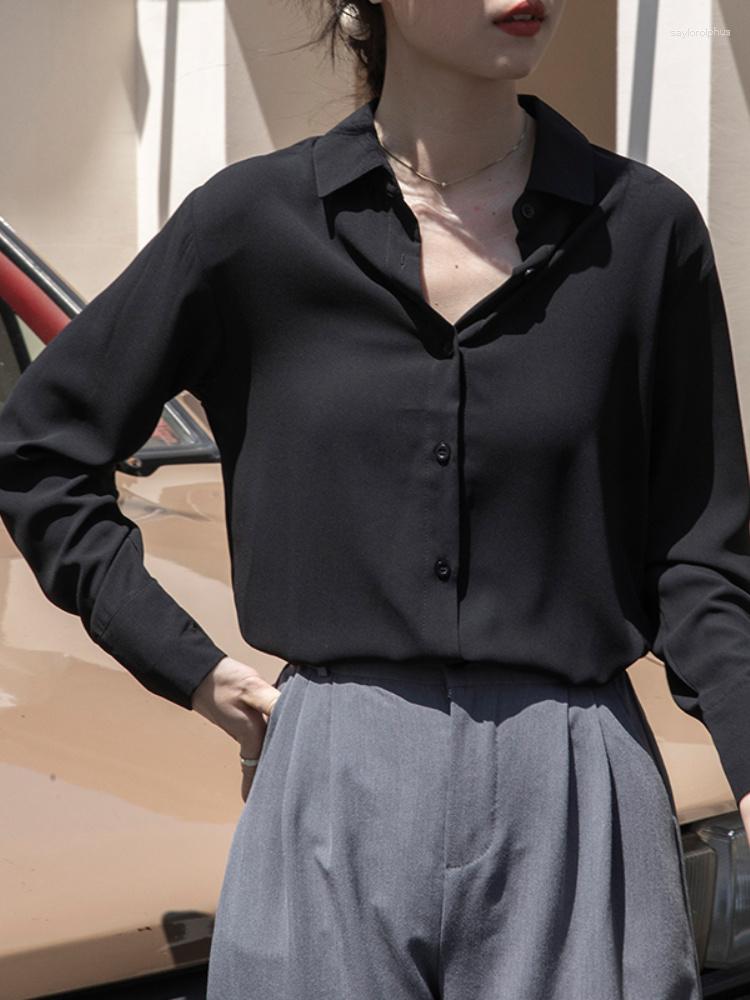 Women' Blouses Satin Elegant Women Shirt Luxury Black Womens Tops 2023 Female Clothing Solid Blouse Long Sleeve Shirts OL Ladies
Women' Blouses Satin Elegant Women Shirt Luxury Black Womens Tops 2023 Female Clothing Solid Blouse Long Sleeve Shirts OL Ladies