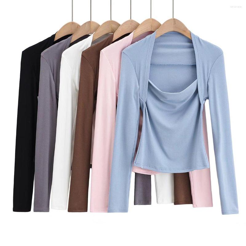 Women's T Shirts Aesthetic Clothes Elegant Solid Color Long Sleeve T-Shirt With Off-Shoulder And Draped Neckline Elastic Casual Comfort, Pink
Women's T Shirts Aesthetic Clothes Elegant Solid Color Long Sleeve T-Shirt With Off-Shoulder And Draped Neckline Elastic Casual Comfort, Pink