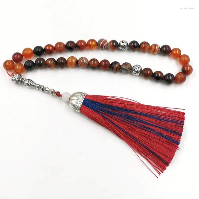 Strand Tasbih Natural Agates Stone Man's Muslim Misbaha 33 Masbaha Bracelet Arab Fashion Gifts Islamic Prayer Beads ADHA Jewelry
Strand Tasbih Natural Agates Stone Man's Muslim Misbaha 33 Masbaha Bracelet Arab Fashion Gifts Islamic Prayer Beads ADHA Jewelry
