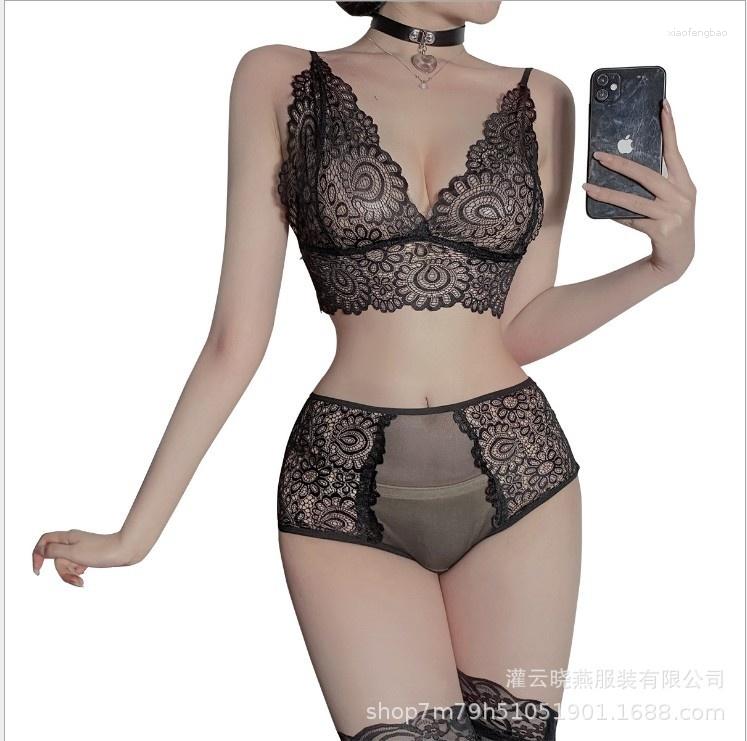 Bras Sets Sexy Lingerie Seduction Suspender Lace Bra Three-point Pajamas Two-piece Suit Large, Black bra underwear
Bras Sets Sexy Lingerie Seduction Suspender Lace Bra Three-point Pajamas Two-piece Suit Large, Black bra underwear