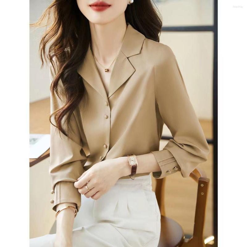 Women' Blouses Women' Shirt Long Sleeve Fashion Woman 2023 Light Khaki Top Female Shirts And Blous Ladies Tops OL Women Clothing B158
Women' Blouses Women' Shirt Long Sleeve Fashion Woman 2023 Light Khaki Top Female Shirts And Blous Ladies Tops OL Women Clothing B158