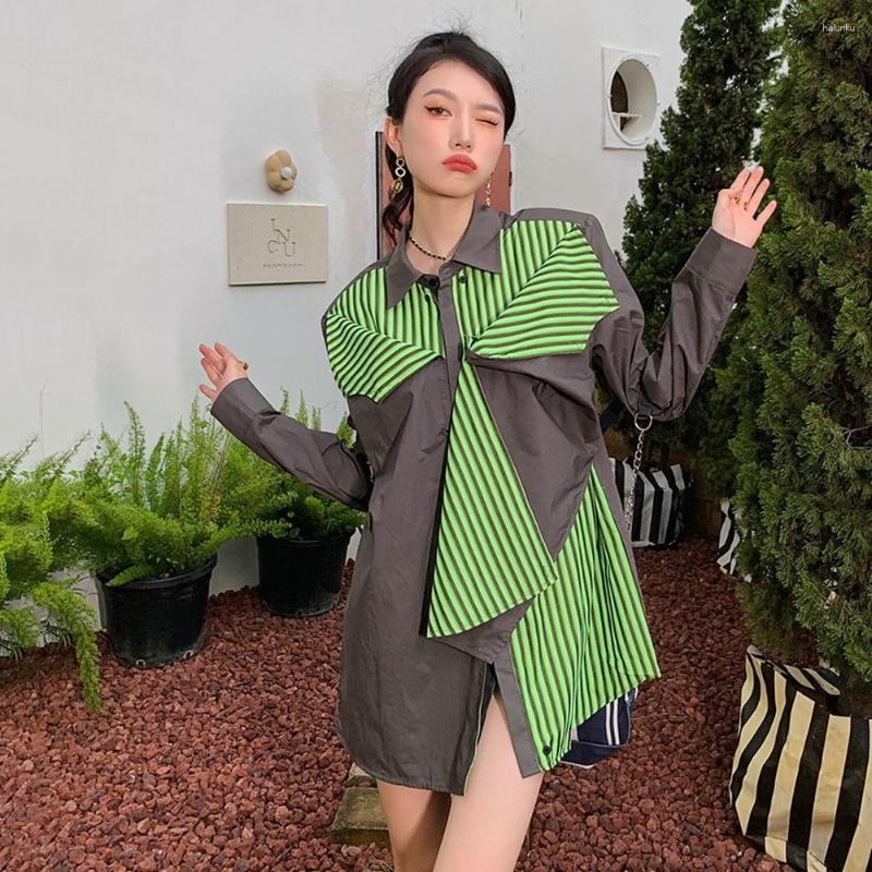 Women's Blouses Shirts Women Fashion Stripe Design Sense Fake Two Piece Autumn 2023 Loose Long Sleeve Female Asymmetric Tops Blusa Mujer, Dark grey
Women's Blouses Shirts Women Fashion Stripe Design Sense Fake Two Piece Autumn 2023 Loose Long Sleeve Female Asymmetric Tops Blusa Mujer, Dark grey