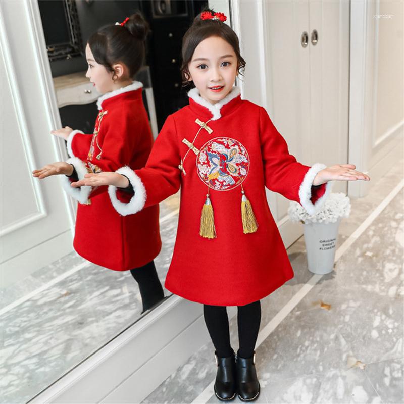 Ethnic Clothing Tang Suit Hanfu Winter Girl Thickening Year's Red Cute Year Clothes Flower Children's
Ethnic Clothing Tang Suit Hanfu Winter Girl Thickening Year's Red Cute Year Clothes Flower Children's