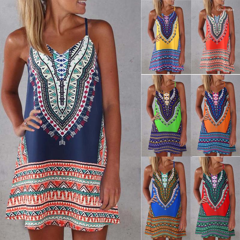 Casual Dresses African Vintage Sundress Female Beach Boho Dress Mini Sexy Backless Women 2023 Summer Print Sleeveless, Green
Casual Dresses African Vintage Sundress Female Beach Boho Dress Mini Sexy Backless Women 2023 Summer Print Sleeveless, Green