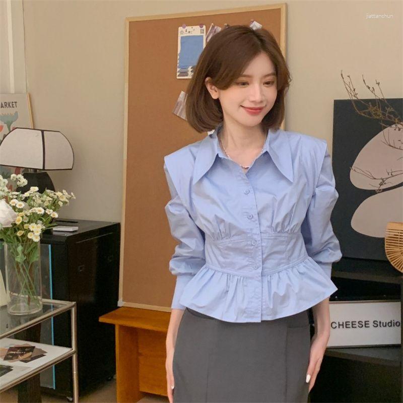Women' Blouses Office Lady Solid Women' 2023 Spring Autumn Korean Style Chic Fashion Casual Female Long Sleeve Shirts Tops S16, Baise
Women' Blouses Office Lady Solid Women' 2023 Spring Autumn Korean Style Chic Fashion Casual Female Long Sleeve Shirts Tops S16, Baise