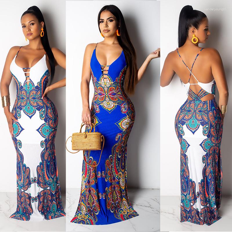 Ethnic Clothing 2023 Summer Fashion African Dress For Women Sexy Backless Spaghetti Strap Printed Bodycon Maxi Dresses Female Vestidos
Ethnic Clothing 2023 Summer Fashion African Dress For Women Sexy Backless Spaghetti Strap Printed Bodycon Maxi Dresses Female Vestidos